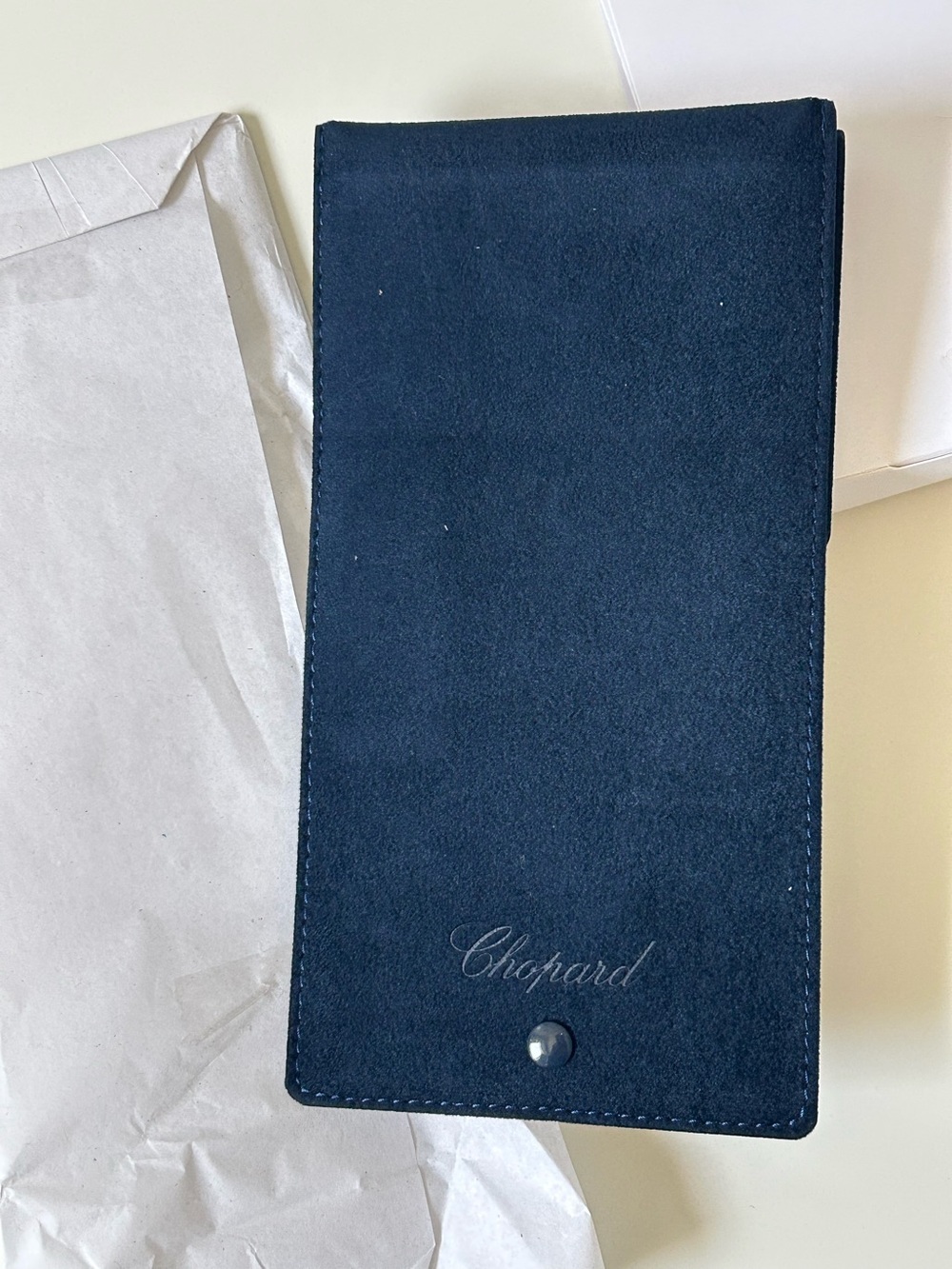 Chopard Midnight Blue Suede Jewelry Case